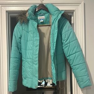 Columbia Teal Puffer Jacket